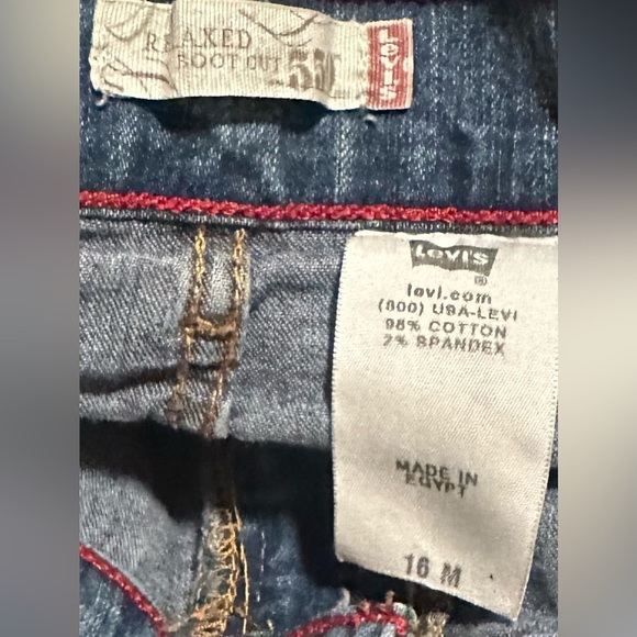 Levi Strauss 550’s Women’s Size 16 M Relaxed Boot Cut Denim Blue Jeans EUC - Picture 5 of 8